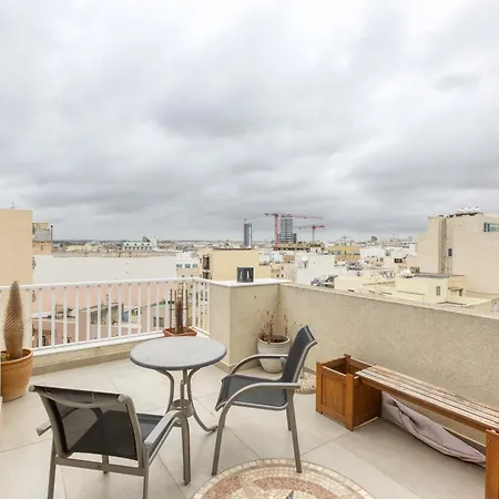 Cosy 1br Penthouse With Private Terrace In Gzira By 360 Estates דירה *